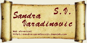 Sandra Varadinović vizit kartica